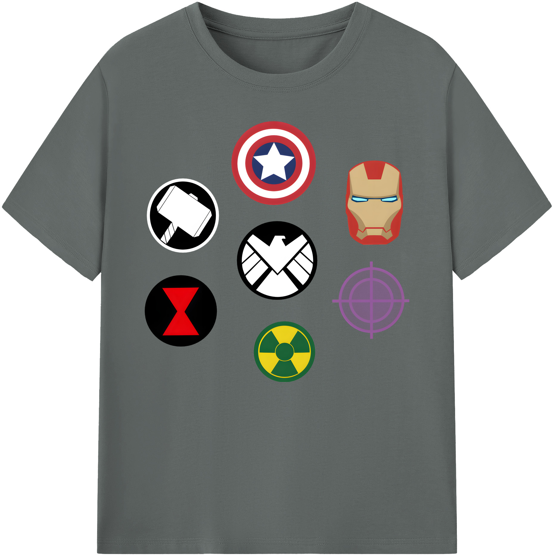 （画像用） アベンジャーズ The Avengers 綿100％ メンズ半袖Tシャツ｜肌触りやわらか＆通気性